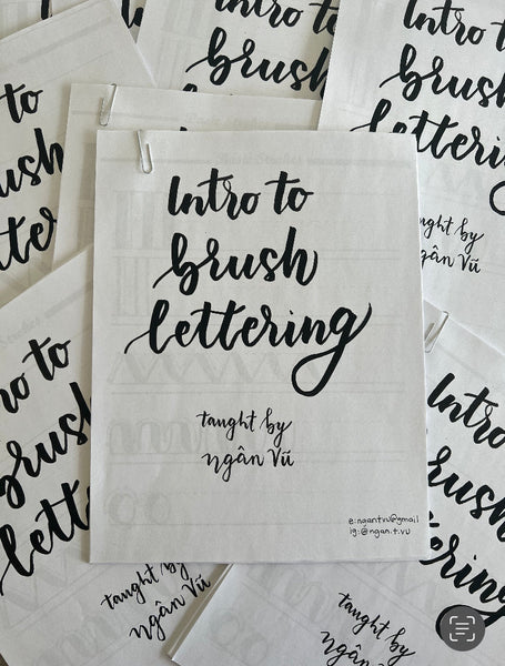 February 17 - Intro to Brush Lettering (Sliding Scale)