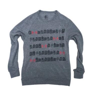 Unisex Victorian Bridges Crew Sweater (Lrg)