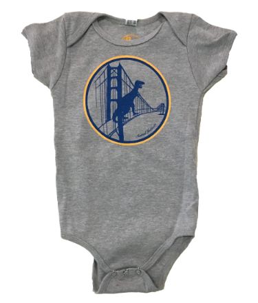 Infant Warriors Heather Grey Onesie (12-18 months)