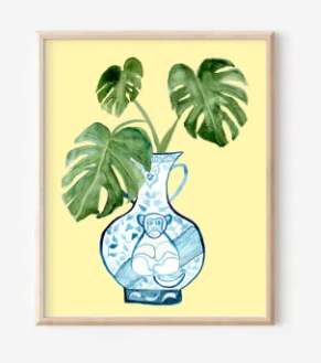 Zodiac Plant Print- Monkey Monstera