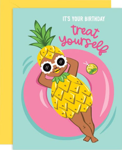 Treat Yourself- Pool Birthday Card
