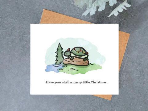 Turtle Christmas Card