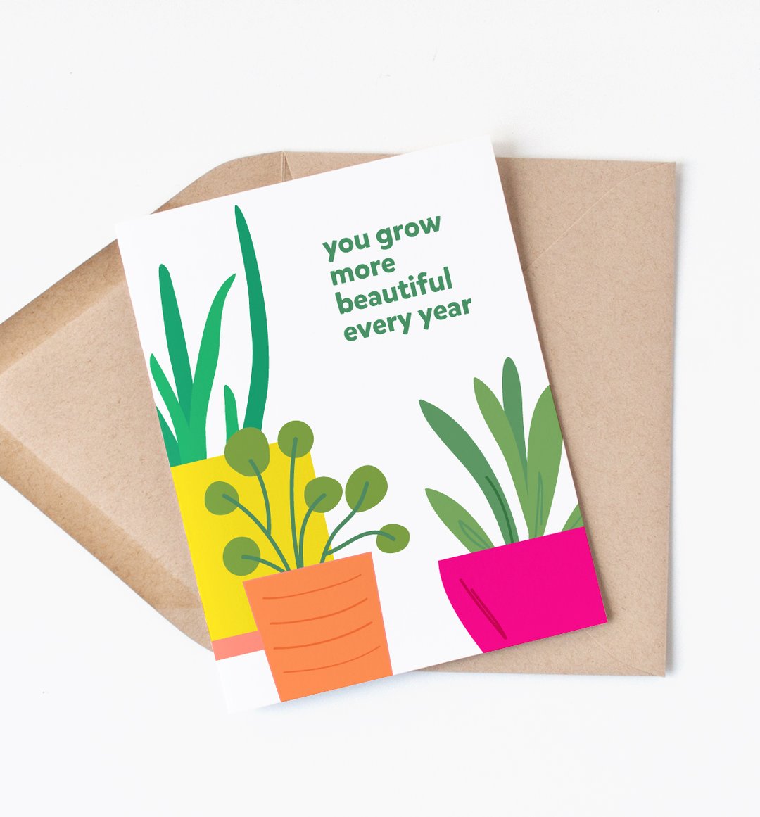 You Grow More Beautiful Birthday Card