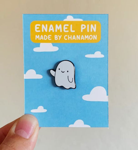 Ghost Enamel Pin