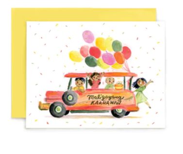 Maligayang Kaawrawan Jeepney Bday Card